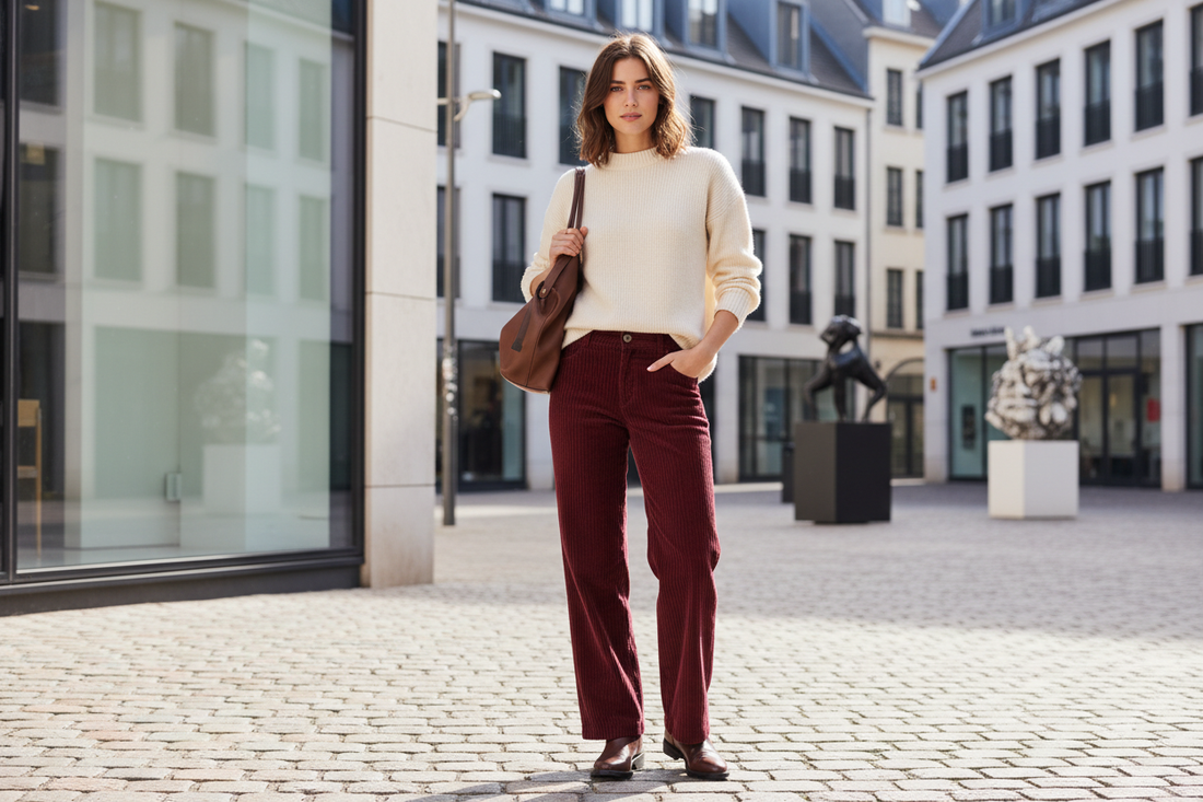 Cum porți pantalonii reiați (corduroy)
